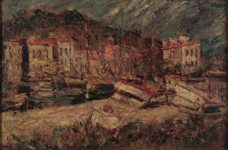 Artist Adolphe Joseph Thomas Monticelli Port of Cassis china oil painting image
